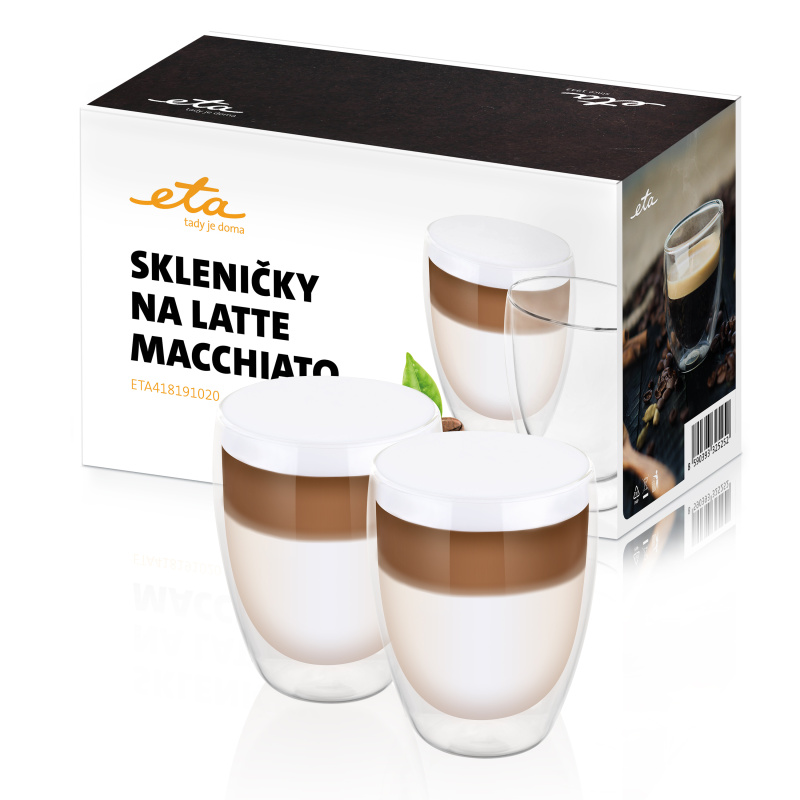 Poháre na latte macchiato ETA 4181 91020 sklo