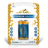 ETA PREMIUM ALKALINE 9V, 6LR61, blister 1ks