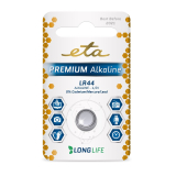 ETA PREMIUM ALKALINE LR44, blister 1ks