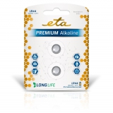 ETA PREMIUM ALKALINE LR44, blister 2ks