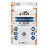 ETA PREMIUM ALKALINE LR41, blister 1ks