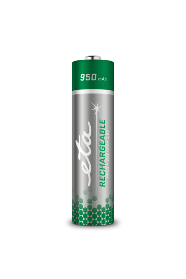 Batéria nabíjacia ETA AAA, HR03, 950mAh, Ni-MH, blister 2ks