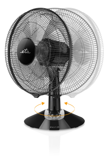 Ventilátor stolový ETA Zefir 1607 90010 čierny